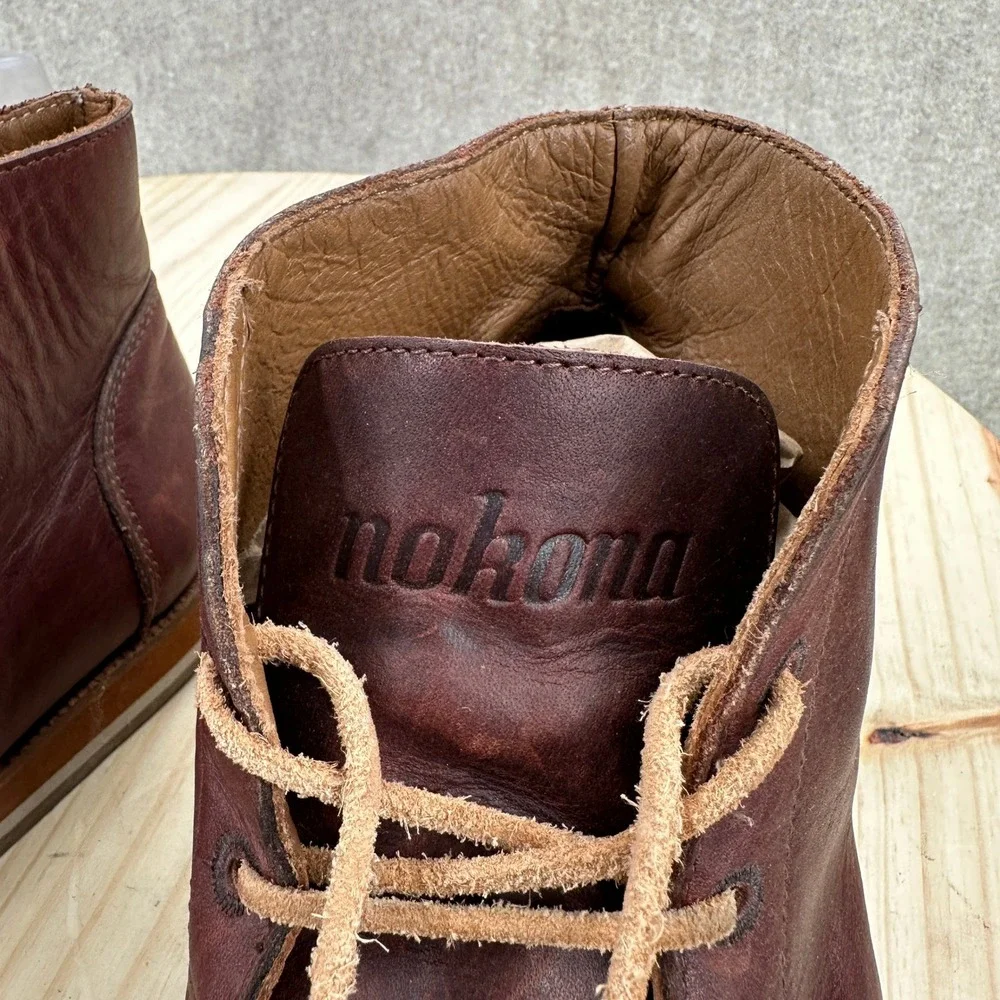 Hari Mari Nokona Canyon Boot Mens 10.5 Brown Leather Chukka Collaboration HM105